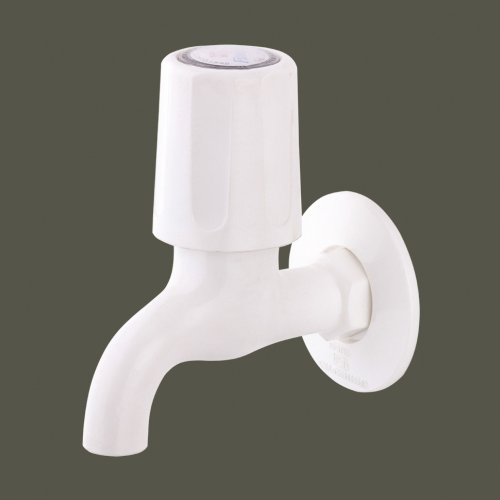 PTMT Bib Cock Short Body With Wall Flange