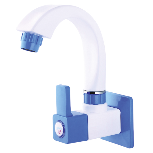 PTMT Sink Cock With Wall Flange